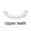 Brigtviee 2 Pairs Snap on Veneers Teeth Cosmetic Veneers Teeth Temporary Dentures Fake Teeth Smile Teeth Veneers Top And Bottom Snap on Dentures Clip in Veneers Teeth for Men Women view 2