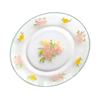 Cake plate-3 Pcs Flower Glass Dish Party Candy Dish Salad Plate Clear Dessert Plates Snack Tray Glass Tray Jewelry Dish Tray Food Server Display Plate Flower-Pattern Plate Cake Fruit Dish ( Color : Pi view 1