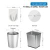 1.2 Gallon Small Biodegradable Trash-Bag Mini-Garbage-Bags - White Compostable 200 Count Unscented Little Kitchen 5l Can For Wastebasket Liners Thick Stron Car Acqkunlo view 2
