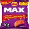 Walkers Max Extra Flamin' Hot Crisps Snacks 15 x 70g PMP Bags view 1