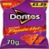 Walkers Doritos Extra Flamin' Hot Crisps Snacks 15 x 70g PMP Bags view 1