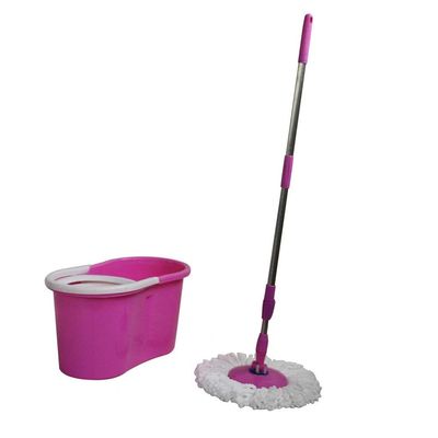 360 Rotating Stainless Steel Lazy Free Hand Washing Mop Bucket Set vision