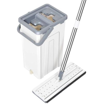 Stainless Steel Self-Cleaning Magic Mop: Microfiber Chamber Bucket for Efficient Home Wood Floor Cleaning vision