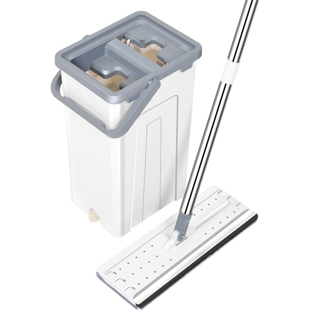 Stainless Steel Self-Cleaning Magic Mop: Microfiber Chamber Bucket for Efficient Home Wood Floor Cleaning vision
