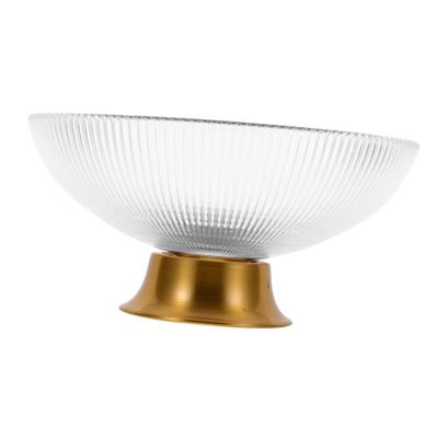 Cake plate-Tall Fruit Bowl Footed Fruit Tray Candy Nut Dish Candy Tray Decorative Tray Fruit Display Tray Dried Fruit Tray Storage Decorations Ring Plate Glass Paper Cup ( Color : Transparent , Size :