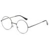 ABETOS Round Metal Reading Glasses Blue Light Blocking Men Women Retro Eyeglasses Slim Circle Frame Readers Eyewear for Computer Working/Gaming/Reading, Grey 1.0 view 1