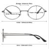ABETOS Round Metal Reading Glasses Blue Light Blocking Men Women Retro Eyeglasses Slim Circle Frame Readers Eyewear for Computer Working/Gaming/Reading, Grey 1.0 view 2
