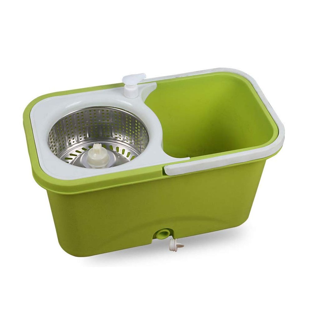 360 Spinning Stainless Steel Dual Drive Mop with Hands-Free Wringing vision