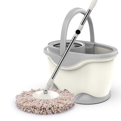 360 Stainless Steel Spin Mop and Bucket Set - Effortlessly Clean and Remove Dirt from Floors vision