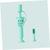 KOMBIUDA Manual Toothbrush Suction Cup Boys and Girls Brush Head Boy Girl Oral Pattern Handle Random Color view 2