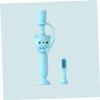 KOMBIUDA Manual Toothbrush Suction Cup Boys and Girls Brush Head Boy Girl Oral Pattern Handle Random Color view 3