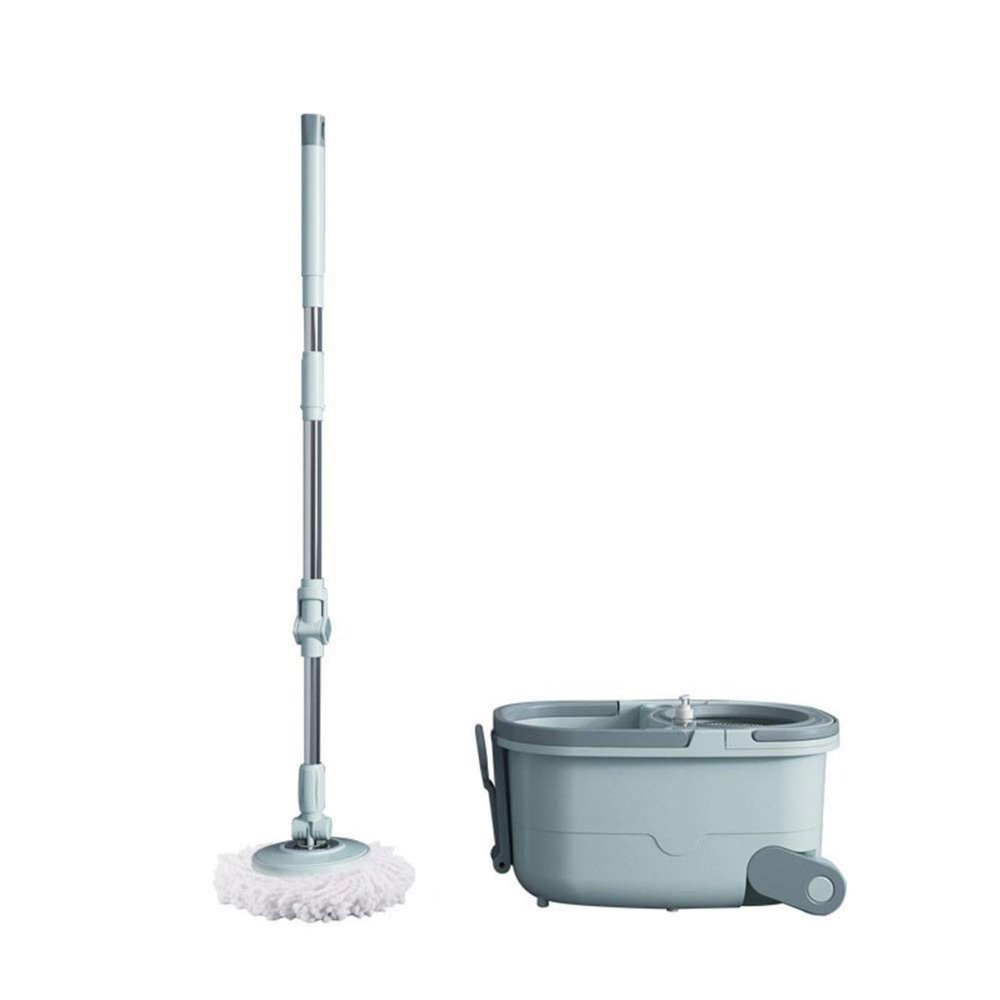 360 Degree Spin Mop with Bucket, Easy Drainage, Hands-free Cleaning, 137.5cm (54inch) Height, Stylish Blue vision