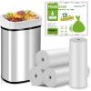 13 Gallon Garbage-Bags Tall Kitchen Compostable-Trash-Bag - White Biodegradable Unscented 60 Count Large Recycling Compactor Big Outdoor Liners Waste Basket Acqkunlo view 1
