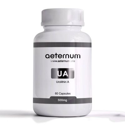 Aeternum Urolithin A Supplement - Pure Urolithin A Supports Energy, Muscle Strength, Mitochondrial Health - 500mg - 60 Capsules