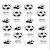 24 x PRECUT Edible Football Cake, Cupcake Toppers/Fairy Cake Premium Wafer Card Cake Decoration Soccer Shoe, Goal, Football Round 4cm Football Party view 1