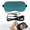 1/2 Piece Sleeping Massks - Adjustable Heating Pad, Electric Eye Warming Pad | Real Natural Pure Silk Eye Massk with Adjustable Strap, Pack Silk Eye Cover Pad, Warm Eye Compress, 20.5 * 9.5cm view 1