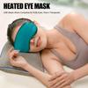 1/2 Piece Sleeping Massks - Adjustable Heating Pad, Electric Eye Warming Pad | Real Natural Pure Silk Eye Massk with Adjustable Strap, Pack Silk Eye Cover Pad, Warm Eye Compress, 20.5 * 9.5cm view 2
