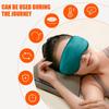 1/2 Piece Sleeping Massks - Adjustable Heating Pad, Electric Eye Warming Pad | Real Natural Pure Silk Eye Massk with Adjustable Strap, Pack Silk Eye Cover Pad, Warm Eye Compress, 20.5 * 9.5cm view 3