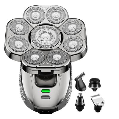 Electric Razor for Men, 6 in 1 Men Grooming Kit 9 Cutter Floating Head Electric Razor USB Rechargeable Bald Head Shavers Use 90 Minutes IPX6 Waterproof