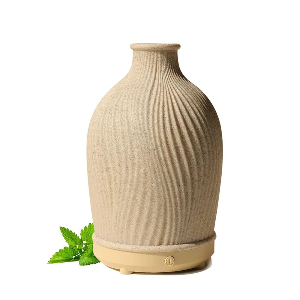 BAILEYU Essential Oil Diffuser 80ML Mini Ultrasonic Cool Mist Humidifier Resin Aromatherapy Diffuser with Waterless Auto-Off Function for Home Office Room