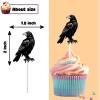 18 PCS Death to My 20s Cupcake Toppers for Men Women 30th Birthday Rip Twenties Party Decorations Black 30 Cake Topper Rip 20s Birthday Decorations view 3