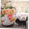 6 pcs ball bell cat christmas decorations christmas ornaments Desktop Decor Cartoon Cake Decor Cake Supply Cake Ornament Party Supply Cat Shaped Cake Decor crafts kitten pvc charitable view 3