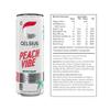 CELSIUS Peach Vibe - Sparkling Natural Energy Drink, 7 Vitamins, Caffeine, No Artificial Colours, Sugar Free Energy Drinks, Peach, 355 mL, 12-Pack view 2