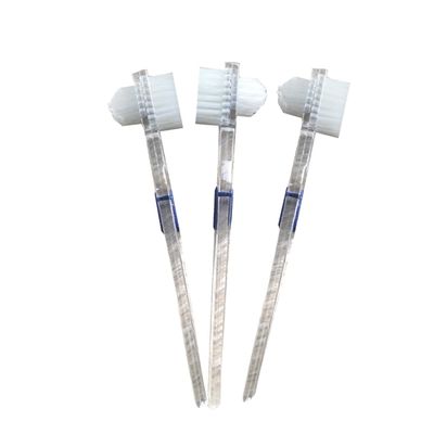 Didiseaon 2pcs Double Headed Toothbrush Denture Cleaning Brush False Teeth Cleaner for Travel
