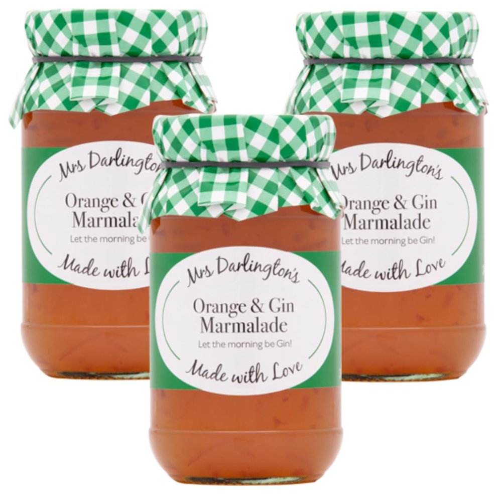 Generic Mrs Darlington's Orange and Gin Marmalade - 340g - Pack of 3
