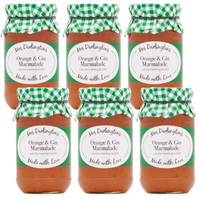 Mrs Darlington's Orange and Gin Marmalade - 340g - Pack of 6