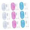 Didiseaon Silicone Finger Toothbrush 9pcs Set for Babies 0-3 Years, Infant Oral Cleaning Brush with Storage Boxes, Soft Toddler Toothbrush for Milk Teeth and Tongue Cleaning view 1