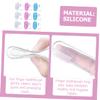Didiseaon Silicone Finger Toothbrush 9pcs Set for Babies 0-3 Years, Infant Oral Cleaning Brush with Storage Boxes, Soft Toddler Toothbrush for Milk Teeth and Tongue Cleaning view 2