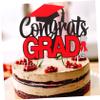 Alipis 4pcs Congrats Cake Topper Decorations for Graduation Party Graduation Cupcake Insert Picks Decorations for Cakes and for Celebrating Achievements view 4