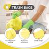 ANKEPEEC KEAIDUO 15L Compostable Food Waste Bags for Kitchen, 160pcs Caddy Liners/Bin Bags, Biodegradable Bin Liners, Small Rubbish Bags for Office Bathroom Kitchen Office view 3