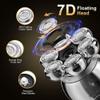 Electric Razor for Men, 7D Floating Head Men's Electric Shaver USB Charging Dock LCD Waterproof Portable Nose Hair Trimmer Bald Razor Machine Shaving view 2