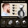 Electric Razor for Men, 7D Floating Head Men's Electric Shaver USB Charging Dock LCD Waterproof Portable Nose Hair Trimmer Bald Razor Machine Shaving view 3