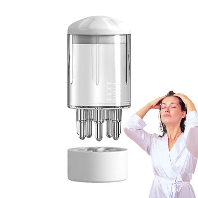 Fukamou Hair Applicator Bottle for Scalp | Shampoo Brush Scalp Oil Applicator | Refillable Hair Care Scalp Scrubber, Multi-Functional, Oil Dispenser for Hair