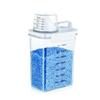 Cnwinu Laundry Detergent Storage Organiser with Measuring Cup, Dosing Aid for Laundry Detergent, Airtight Detergent Container,Washing Powder Storage,Soap Liquid,Fabric Softener,Laundry Beads (1800mL) view 1