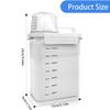 Cnwinu Laundry Detergent Storage Organiser with Measuring Cup, Dosing Aid for Laundry Detergent, Airtight Detergent Container,Washing Powder Storage,Soap Liquid,Fabric Softener,Laundry Beads (1800mL) view 2