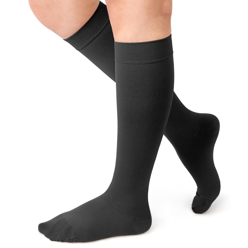 Beister Medical Closed Toe Knee High Calf Compression Socks for Women & Men, Firm 20-30 mmHg Graduated Support for Varicose Veins, Edema, Flight, Pregnancy2 in a PackNot Two Pairs
