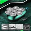 USB Wireless Charging 6 in 1 Electric Head Shaver for Bald Men 7D Floating Cutter Beard Trimmer Shaving view 4