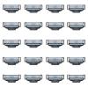 20pcs Razor Blades Compatible with Gi-llette Razor Blades Refills Men Razor Dual-Layer Lubricating Strip Elastic Sensor Replacement Blade for Male Men Father Boyfriend view 1