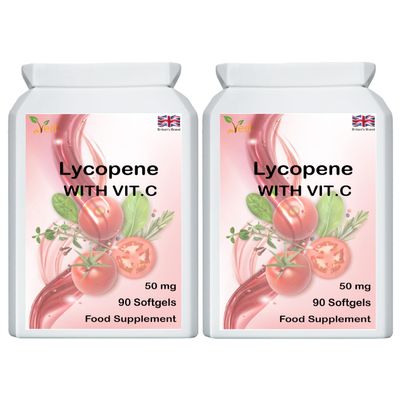 Ved Lycopene Supplement, Supports Energy Balance, Non-GMO, High Lycopene,50mg (180 Count (Pack of 2))