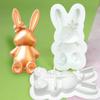 BEBIKR Lovely Rabbit Fondant Cake Decoration Moulds DIY Chocolate Epoxy Mold Manual Candle Aromath Soap Molds for Decorations view 3