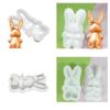 BEBIKR Lovely Rabbit Fondant Cake Decoration Moulds DIY Chocolate Epoxy Mold Manual Candle Aromath Soap Molds for Decorations view 4