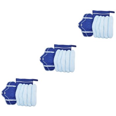 Beaupretty 24pcs Foldable Cloth Menstrual Pads Reusable Period Pads Washable Sanitary Towels Portable Sanitary Towel for Travel