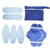 Beaupretty 24pcs Foldable Cloth Menstrual Pads Reusable Period Pads Washable Sanitary Towels Portable Sanitary Towel for Travel view 2