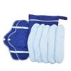 Beaupretty 24pcs Foldable Cloth Menstrual Pads Reusable Period Pads Washable Sanitary Towels Portable Sanitary Towel for Travel view 3
