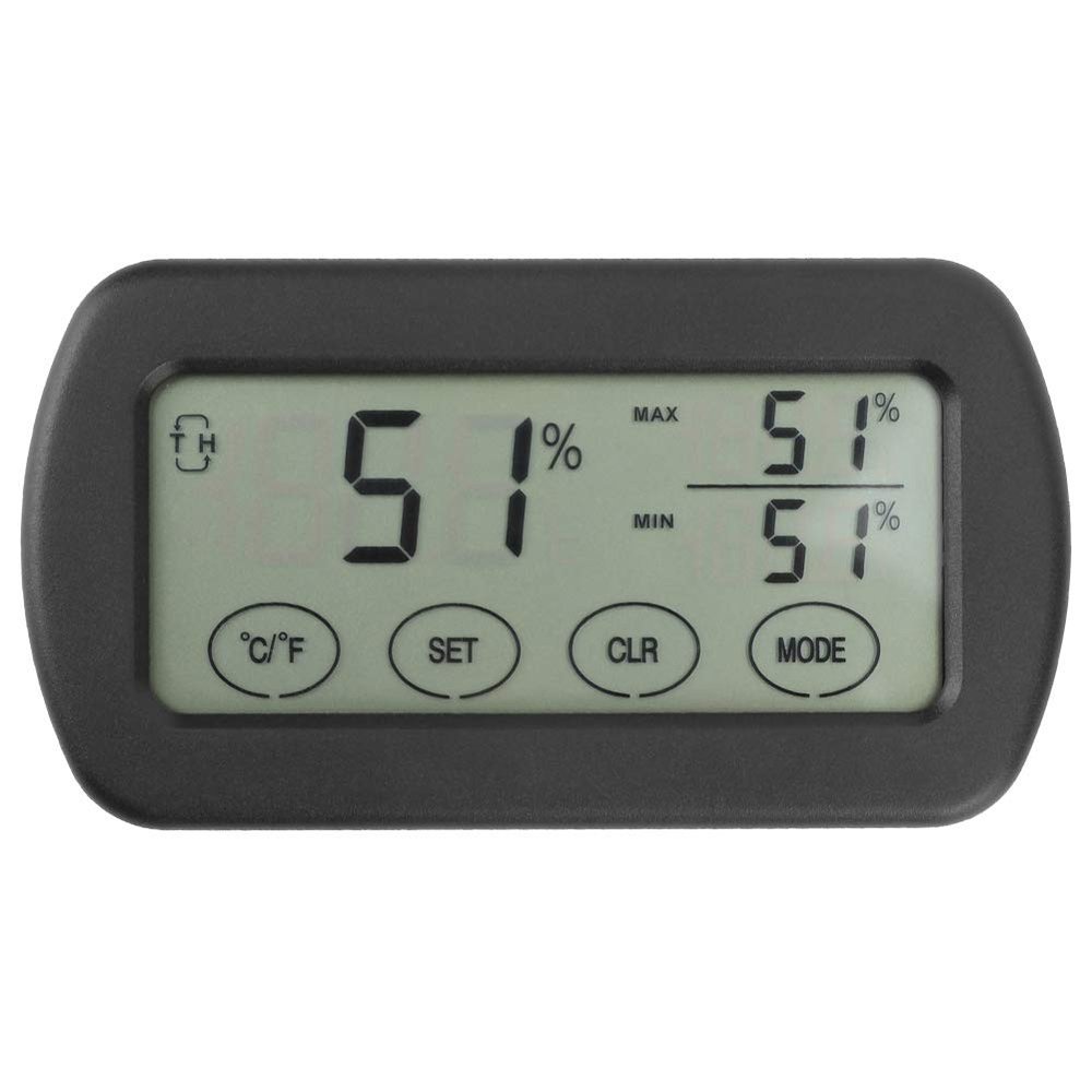 Tyenaza Electronic Thermometer,LCD Touch Hygrothermograph Thermometer Hygrometer Electronic Indoor Temperature Humidity Meter Thermometer Detector