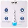 Sonisk Water Flosser | Efficient Cleaning | Gentle on Gums, Tough on Plaque | Includes 4 Floss Heads and Portable Travel Case | Recommended by Dentists view 3